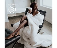 Cariloha Mid-Loft Duvet Insert | King | White | Mid Loft | Viscose Material | Soft, Comfortable & Wicks Moisture