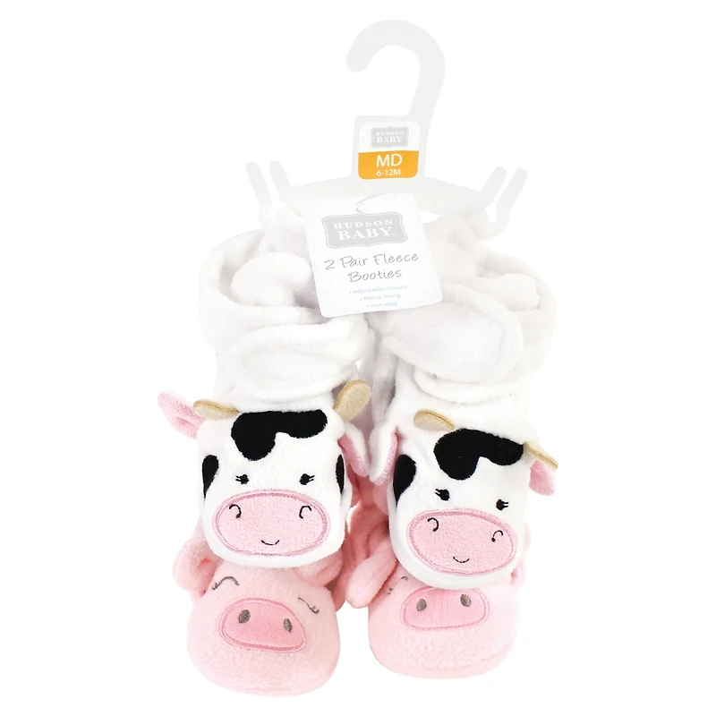Hudson Baby Girls Fleece Booties