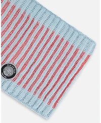 Deux par Deux Girl Knit Neckwarmer Air Blue And Coral - Toddler|Child