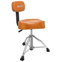 5 Core Drum Throne with Backrest Thick Padded Adjustable Guitar Stool Motorcycle Style Saddle Music Chair Seat for Adult Drummers