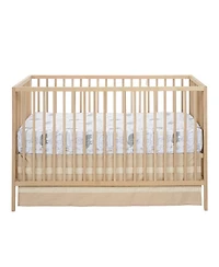 Lambs & Ivy Jungle Story 100% Cotton Safari Baby Fitted Crib Sheet - White