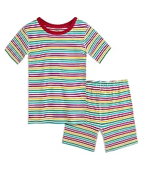Mightly Kids Kids' Fair Trade 100% Organic Cotton Tight Fit Shortie Pajamas Set