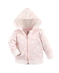 Yoga Sprout Baby Girls Cotton Hoodie, Bodysuit or Tee Top, and Pant