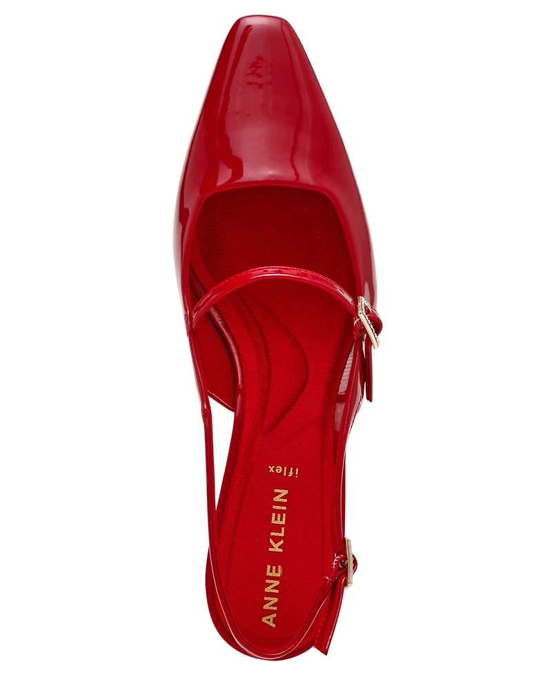Anne Klein Women's Tyra Mary Jane Slingback Kitten Heel Pumps