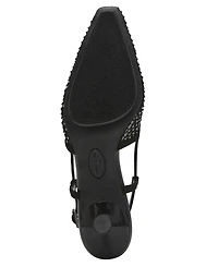 Anne Klein Women's Thia Rhinestone Mesh Slingback Pumps