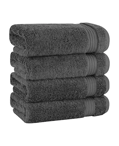 American Soft Linen Bekos Premium 100% Turkish Cotton 4-Piece Hand Towel Set