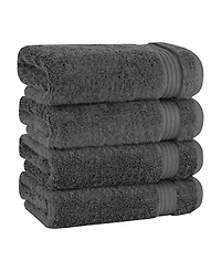 American Soft Linen Bekos Premium 100% Turkish Cotton 4-Piece Hand Towel Set
