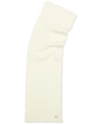 Coach Soft Rib Cable Knit Scarf