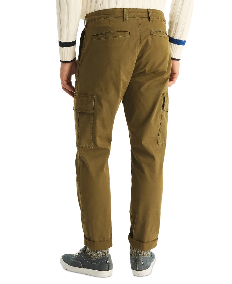 Nautica Men's Classic-Fit Stretch Twill Pleated Cargo Pants