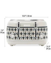 Haden Argyle 4-Slice Wide-Slot Self-Centering Toaster, 75140