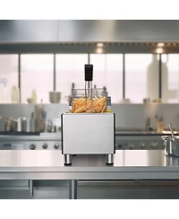 WeChef Electric Deep Fryer Countertop Deep Fryer with Basket 12L Stainless Steel Fryer for Restaurant and Home Use Easy to Clean Fast Heat Up Oil Frye