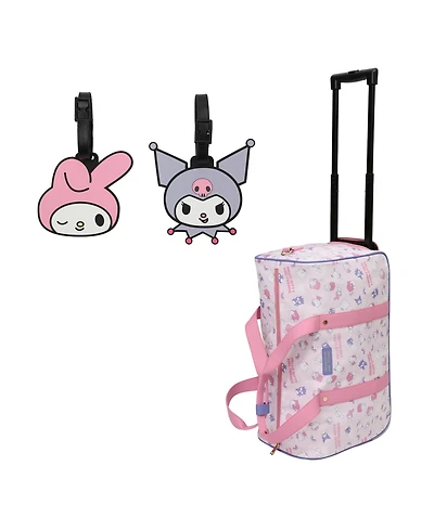 Hello Kitty Wheeled Duffle Bag With Two Luggage Tags