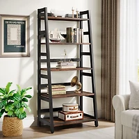 Tribesigns 5-Tier Bookshelf Modern Bookcase, 5 Shelf Ladder Book Storage Organizer for Living Room, Home Office