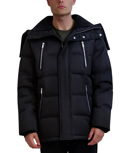 Karl Lagerfeld Men's Heavy Quilted Parka