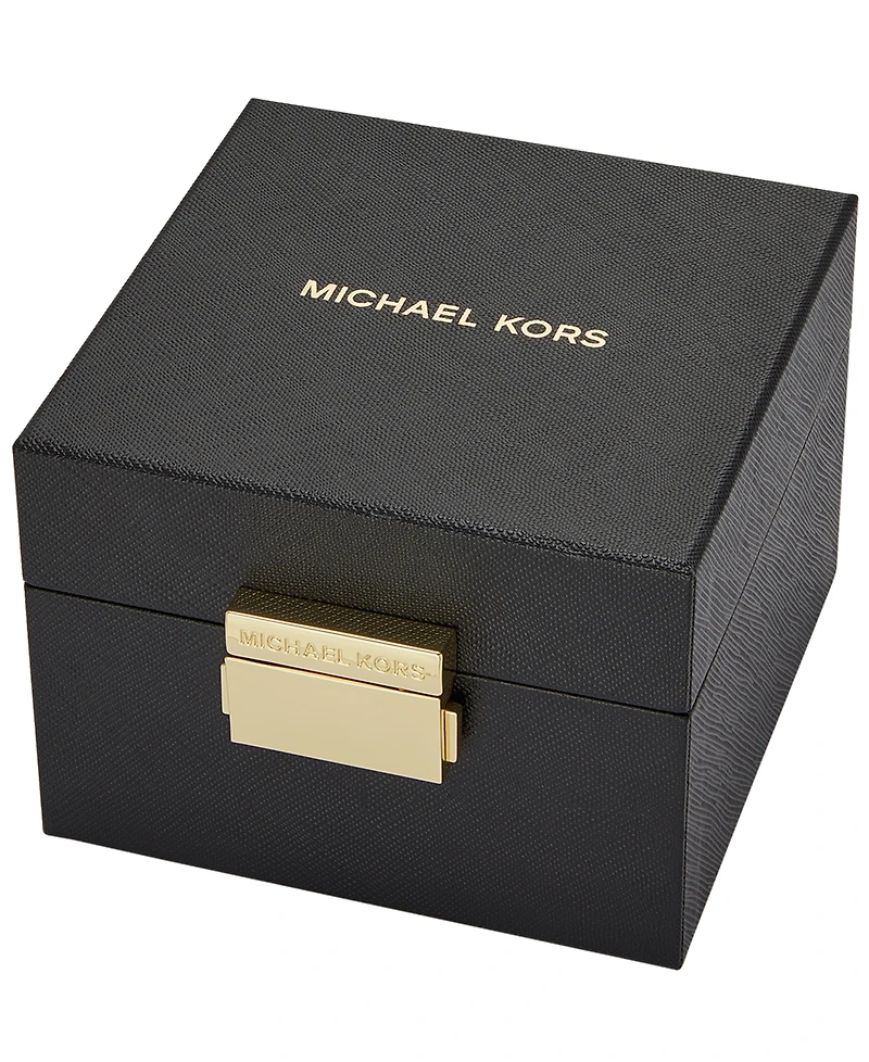 Michael Kors Women's Emery Three-Hand Rose Gold-Tone Stainless Steel Watch, Earrings, and Bracelet Gift Set 27mm