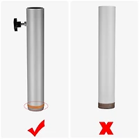 Yescom 20' Telescopic Aluminum Flag Pole Kit Tire Mount Stand w/ Gold Ball Finial Outdoor