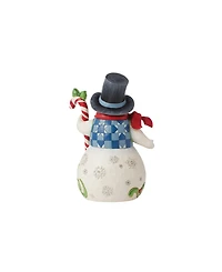 Jim Shore Snowman with Candy Cane Figurine