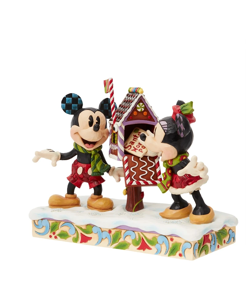 Jim Shore Disney Traditions Mickey and Minnie Mailing Letters Figurine