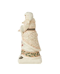 Jim Shore White Woodland Santa Holding Fawn Figurine