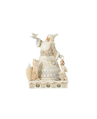 Jim Shore White Woodland Santa Holding Dove Figurine