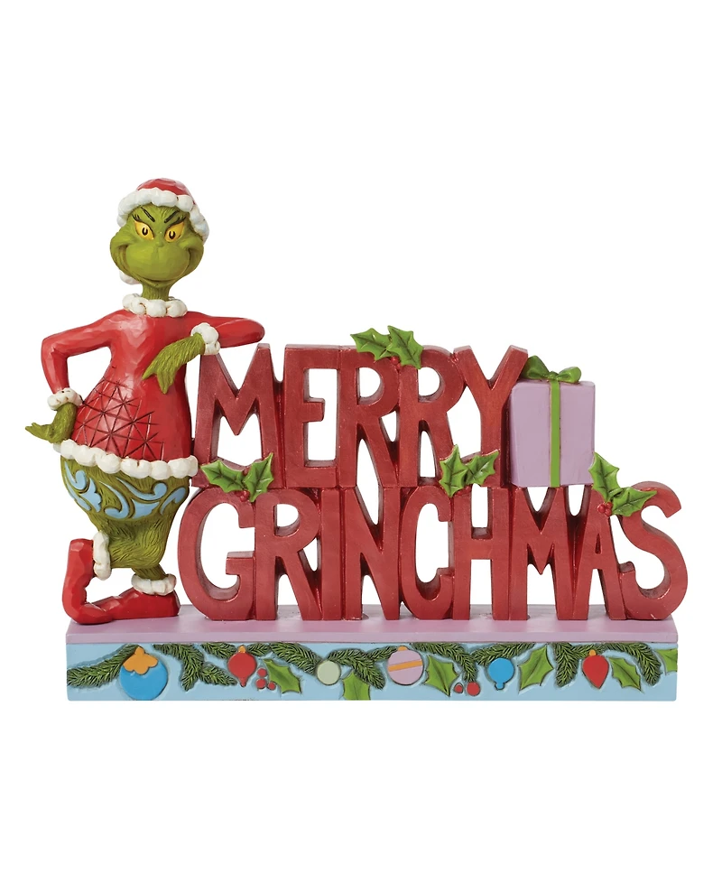 Jim Shore Merry Grinchmas Grinch Figurine