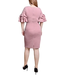 Ny Collection Bolero Sleeve Body Con Dress