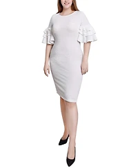 Ny Collection Bolero Sleeve Body Con Dress