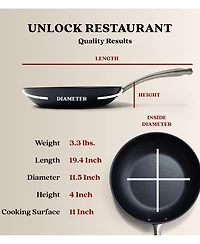 Alva Black Angus 11" Carbon Steel Frying Pan