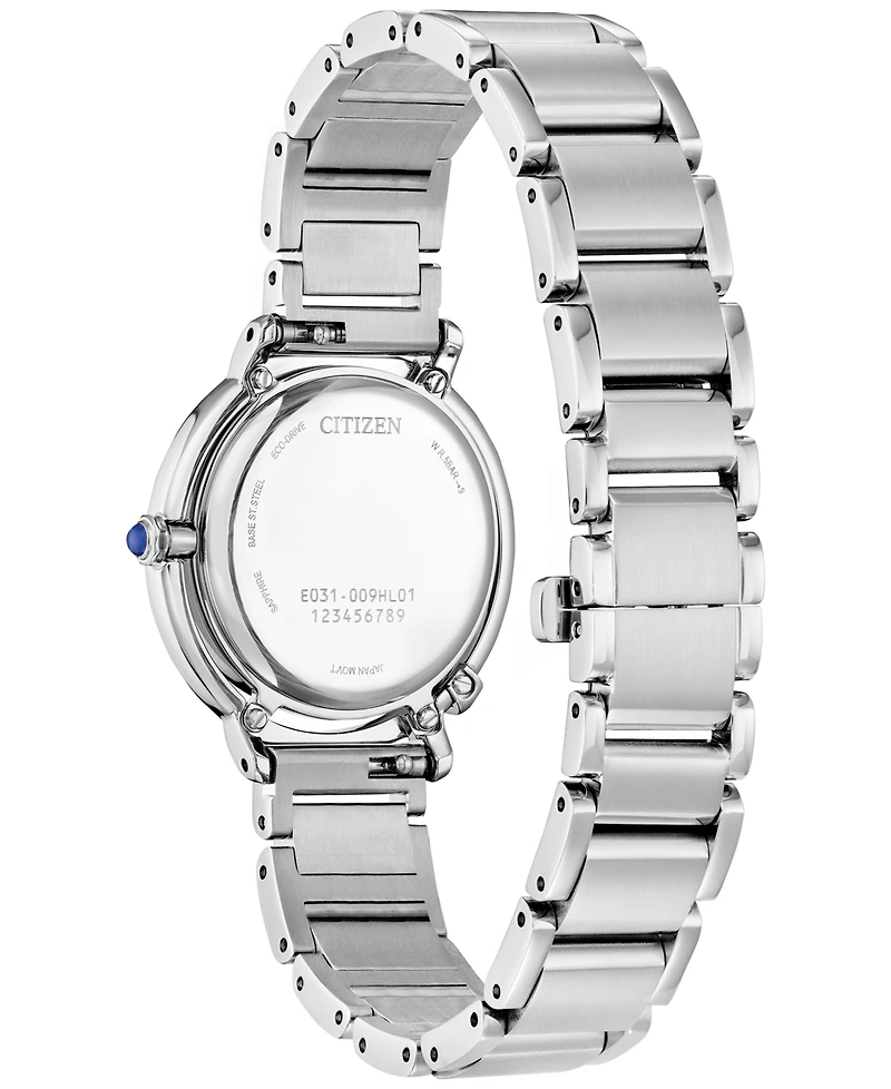 Citizen Eco-Drive Women's L Arcly Diamond Accent Stainless Steel Bracelet Watch 31mm