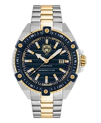 Plein Sport Men's Urban Pulse 3 Hand Date Quartz Two Tone Bracelet 47mm