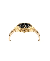 Plein Sport Men's Impact Chronograph Date Quartz Ip Yellow Gold Bracelet 46mm