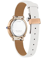 Citizen Eco-Drive Women's L Arcly Diamond Accent Rose Gold-Tone Stainless Steel Bracelet Watch 31mm