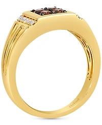 Le Vian Men's Chocolate Diamond & Nude Diamond Ring (1/2 ct. t.w.) in 14k Gold