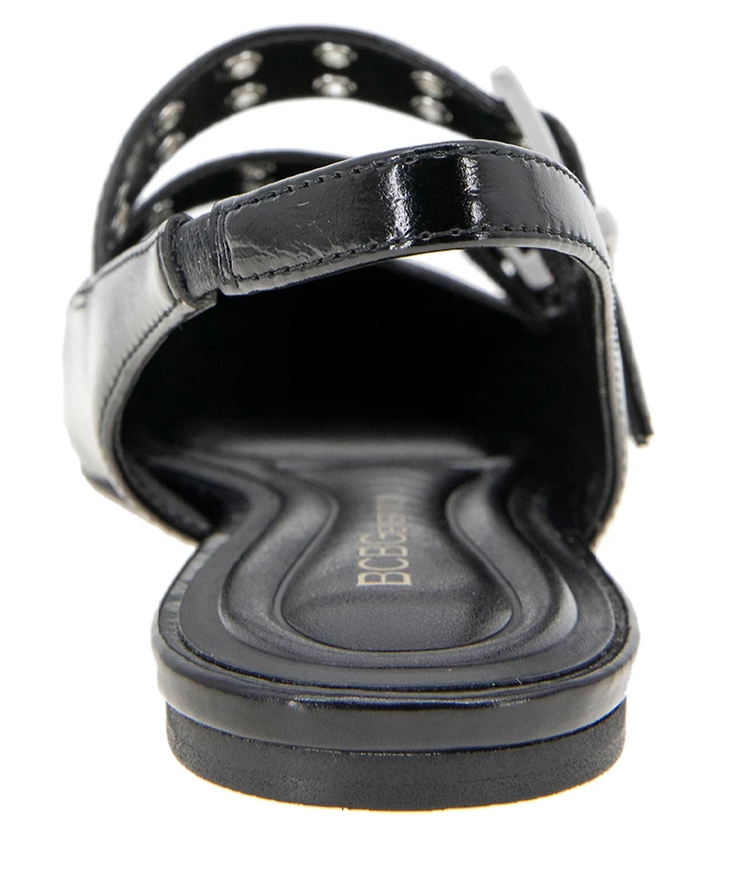 BCBGeneration Women's Hendo Double Buckle Slingback Flats