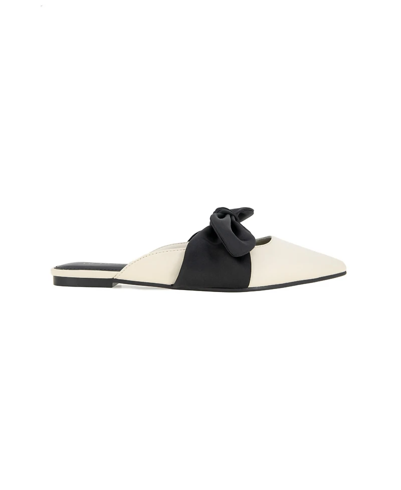 BCBGeneration Women's Kandy Slip-On Pointy Toe Bow Dress Flats
