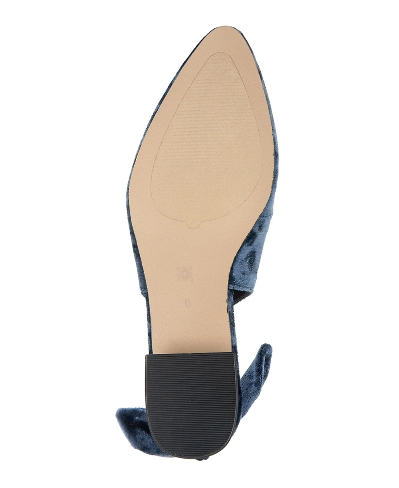 BCBGeneration Women's Torna Velvet Slingback Block Heel Pumps