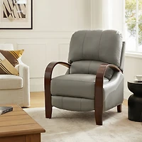Alex Genuine Leather Manual Recliner