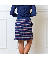 Hope & Henry Women's Flannel Ruffle Skirt