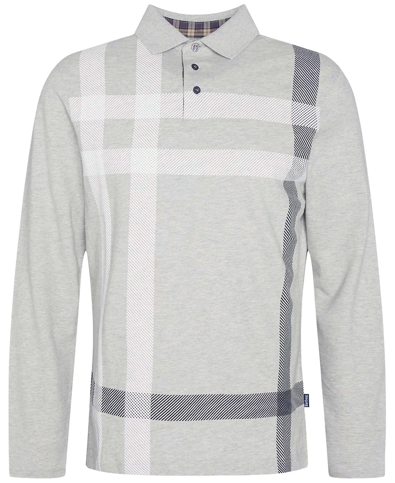 Barbour Men's Blaine Tailored-Fit Tartan Long-Sleeve Polo Shirt