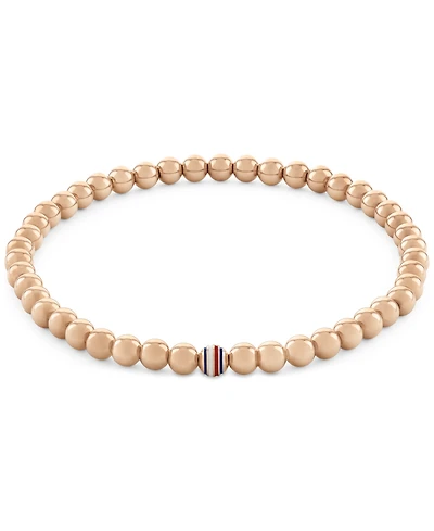 Tommy Hilfiger Beaded Stainless Steel Stretch Bracelet