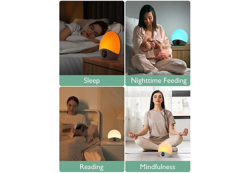 Momcozy Baby Sunrise Sound Machine - Wake-up Light