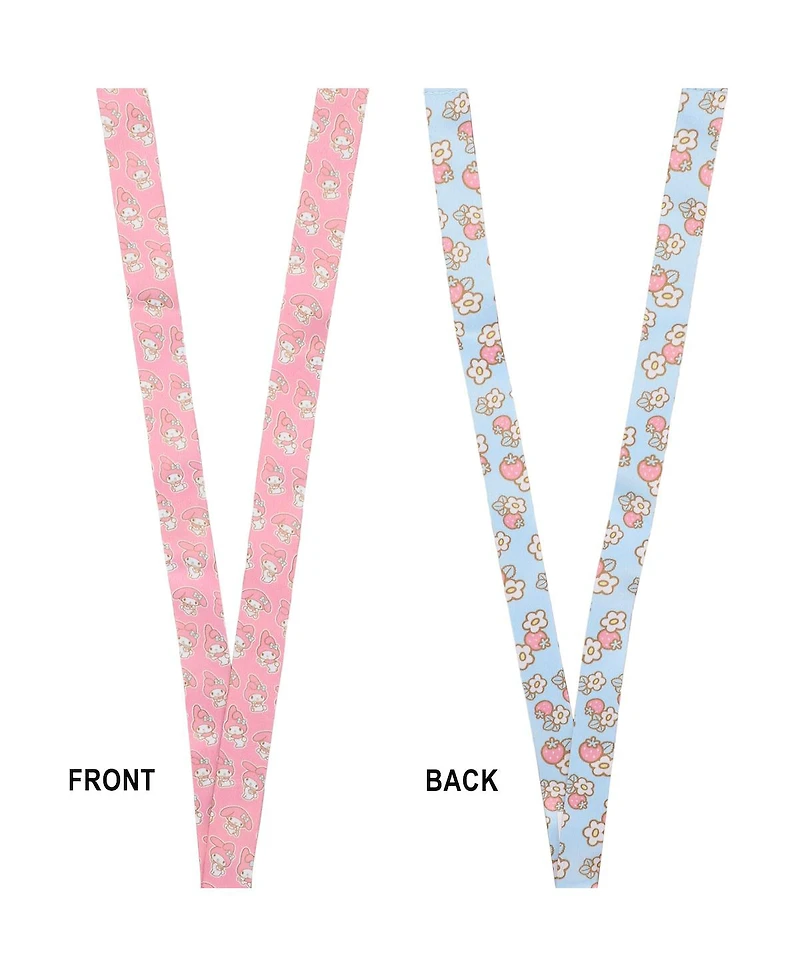 My Melody Floral Lanyard With Character Charm