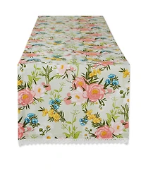 Design Imports Spring Bouquet Print Table Runner, 14"x72 "