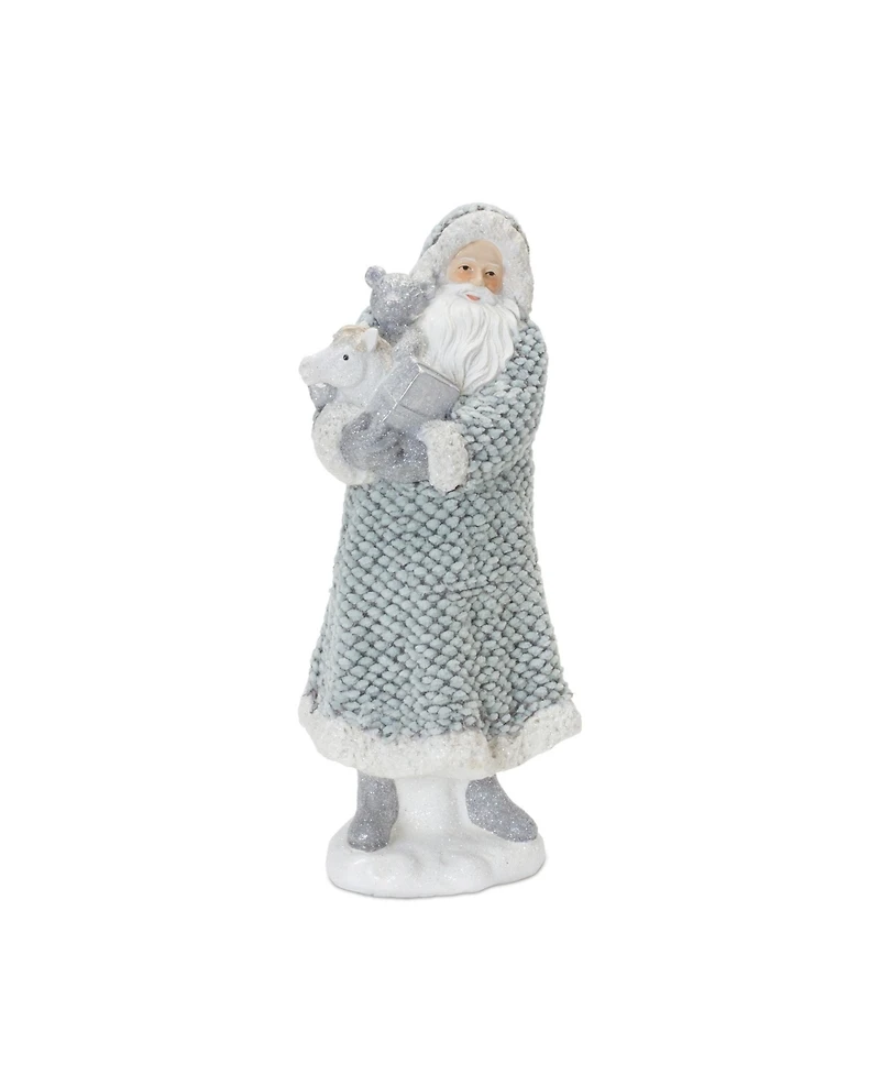 Slickblue Set of 2 Santa with Sweater Coat Figurines for Christmas Decor