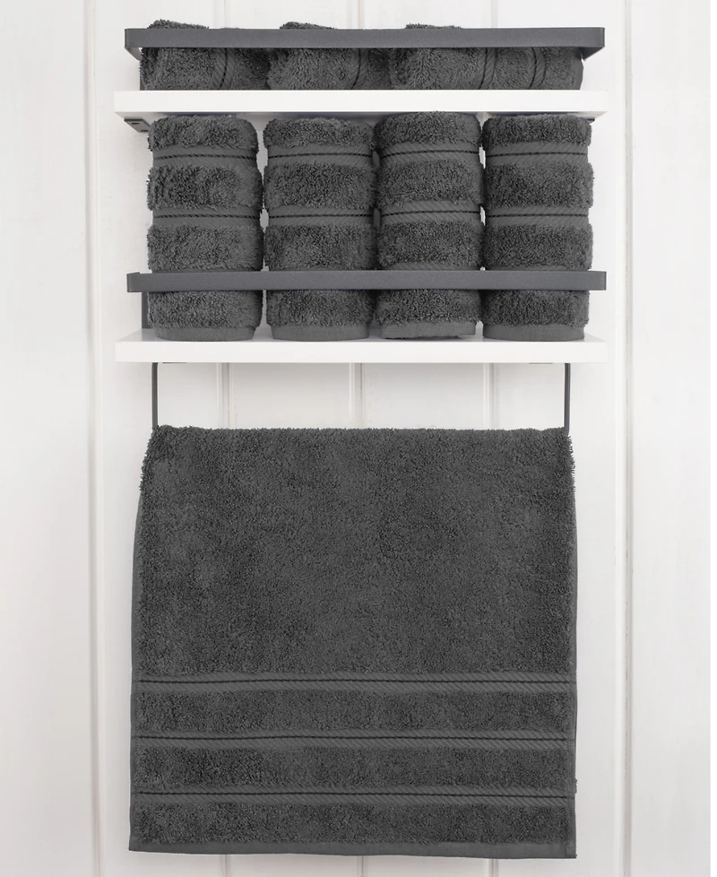 American Soft Linen Edison Luxury 100% Turkish Cotton 4-Piece Hand Towel Set