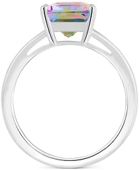 Mystic Topaz Split Shank Polished Statement Ring (4-1/4 ct. t.w.) Sterling Silver (Also Pink Topaz)