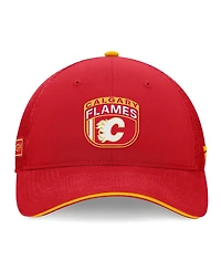 Fanatics Men's Red Calgary Flames 2024 Nhl Draft on Stage Trucker Adjustable Hat