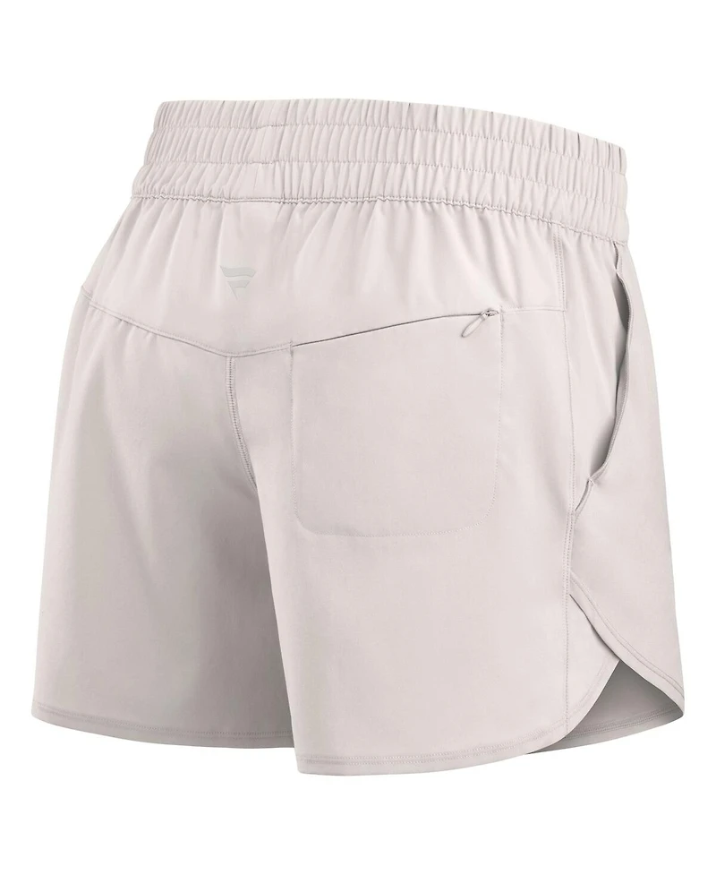 Fanatics Women's Cream Alabama Crimson Tide Studio Woven Vibe Shorts