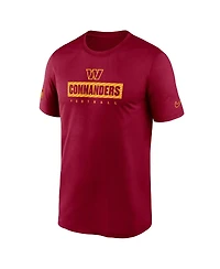 Nike Men's Burgundy Washington Commanders Sideline Legend Performance T-Shirt
