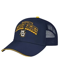 Colosseum Men's Navy Marquette Golden Eagles Wyatt Primary Team Trucker Adjustable Hat